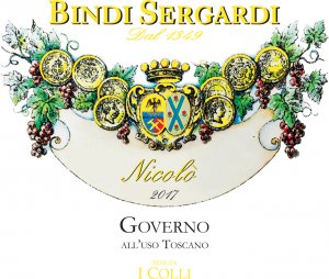 Bindi Sergardi Toscana Rosso Nicolo Governo all'uso Toscano IGT (2017)