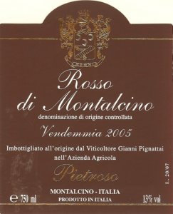 Pietroso Rosso di Montalcino DOC (2018)